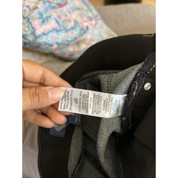 Democracy Ab Solution Jeans Womens Size 10P Black Itty Bitty Boot Cut Stretch - Picture 5 of 7